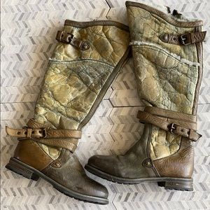 UGG Extra-tall Shearling Moto Boots